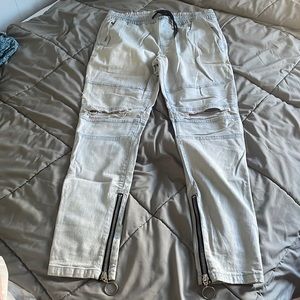 Forever 21 joggers/jeans ripped at the knees